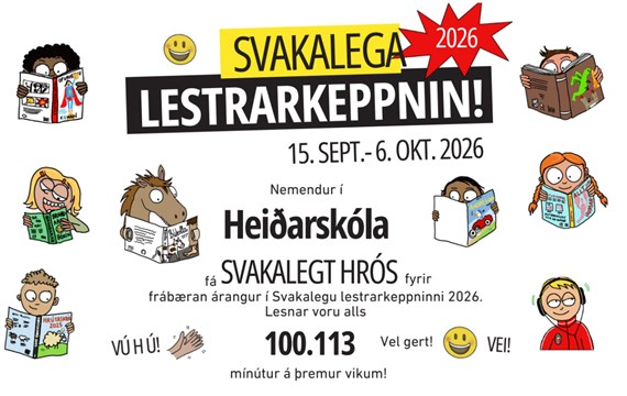 Frábær árangur í Svakalegu lestrarkeppninni!